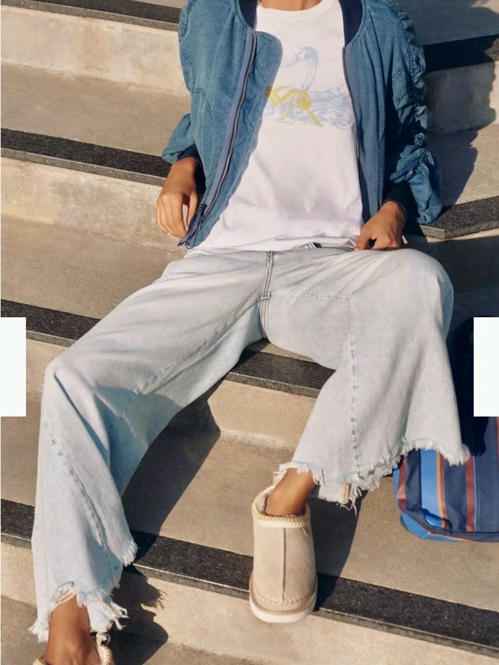 Pilcro “Adi” Jeans. Light Wash. Top Rated Jeans. 100% Regenerative Cotton in UEC - Picture 6 of 8